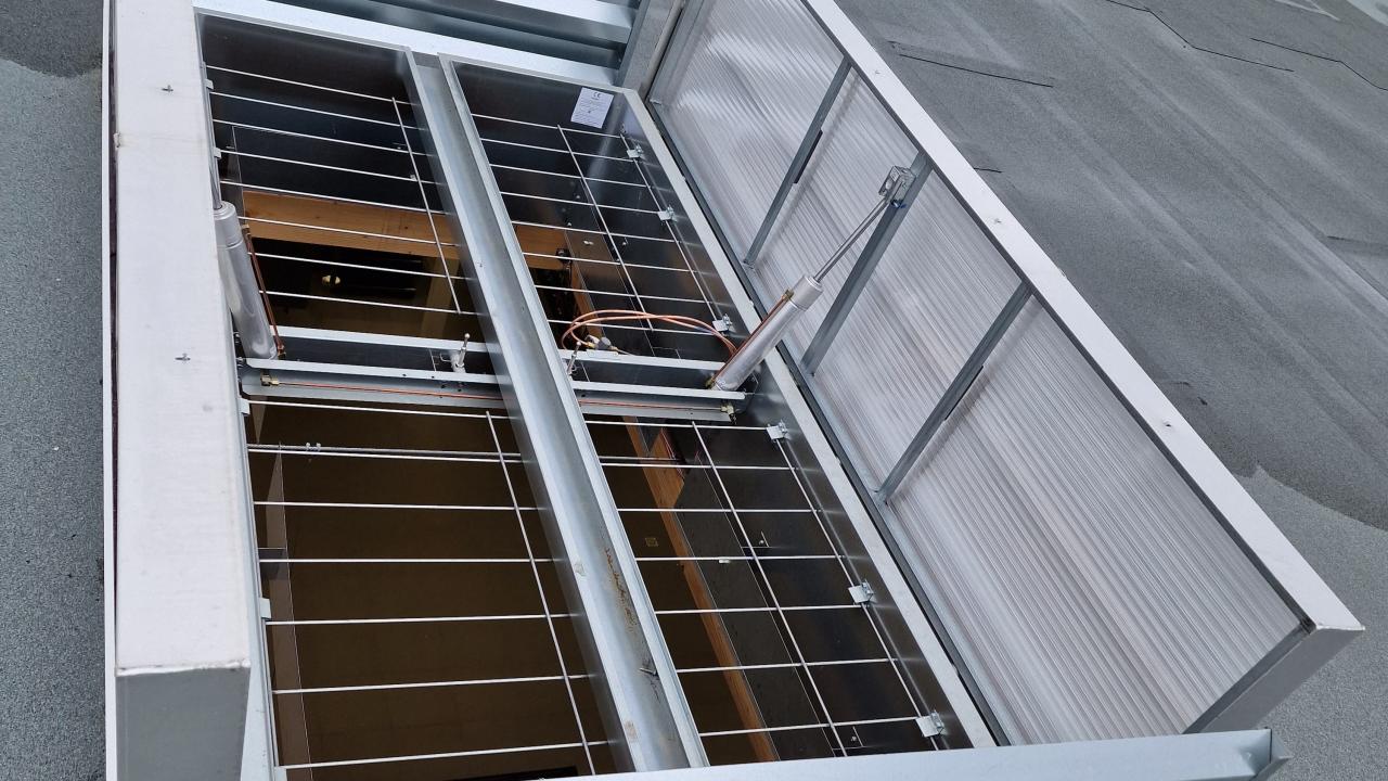 exemple de grilles anti-chutes depuis l'extérieur